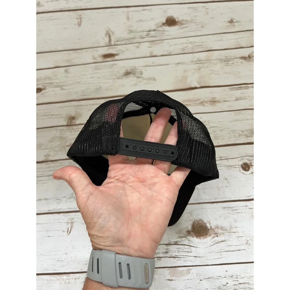 Quiksilver Trucker Hat Black Surf Camp Wave Mesh Snapback OSFM